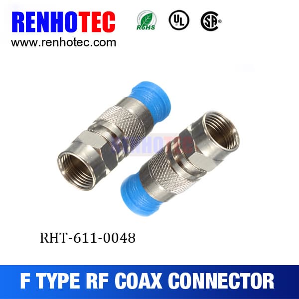 Electrical CATV F Type Male Connectors for RG6